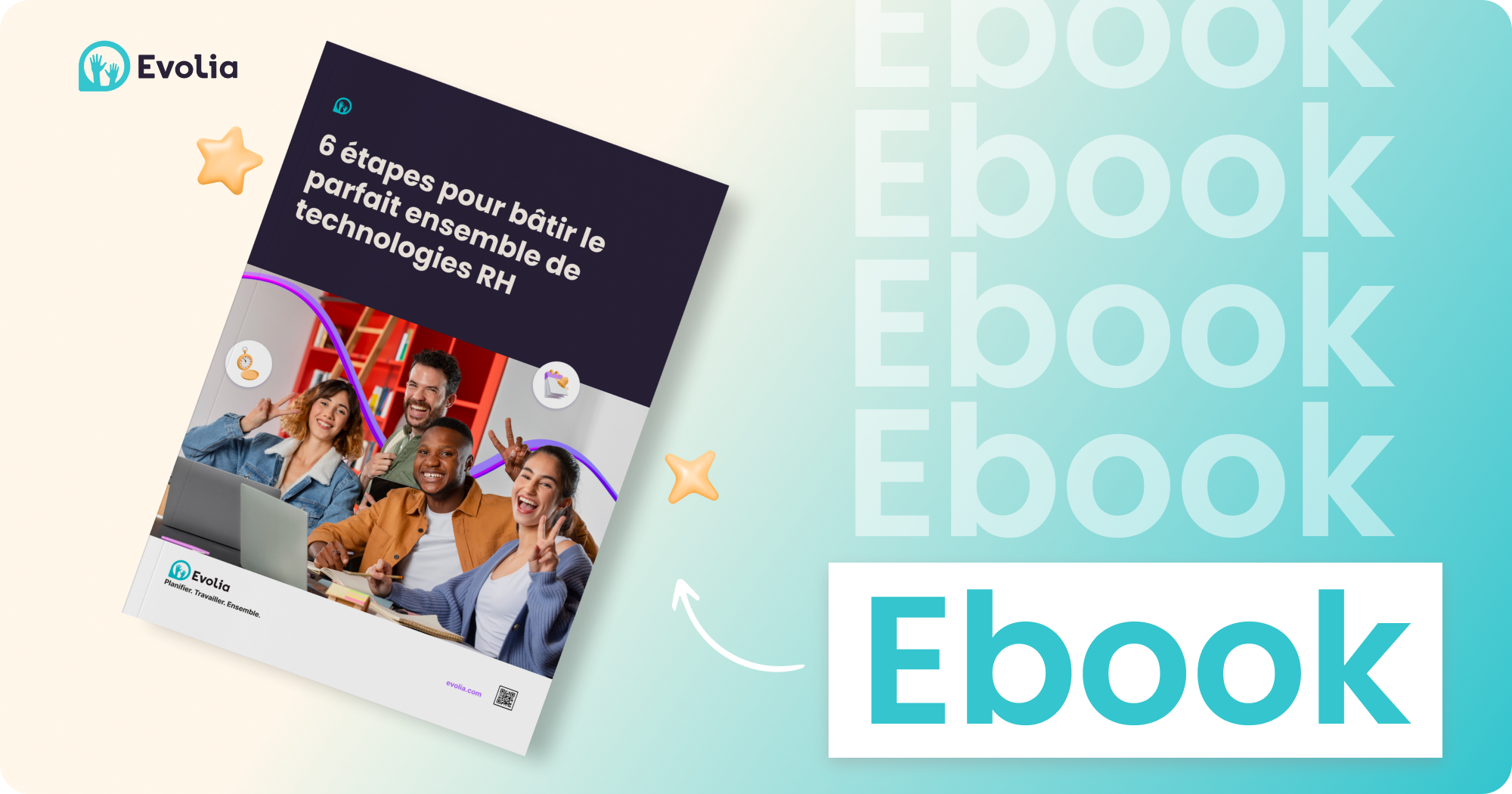 Visuel Ebook - 6 étapes pour bâtir le parfait ensemble de tech RH